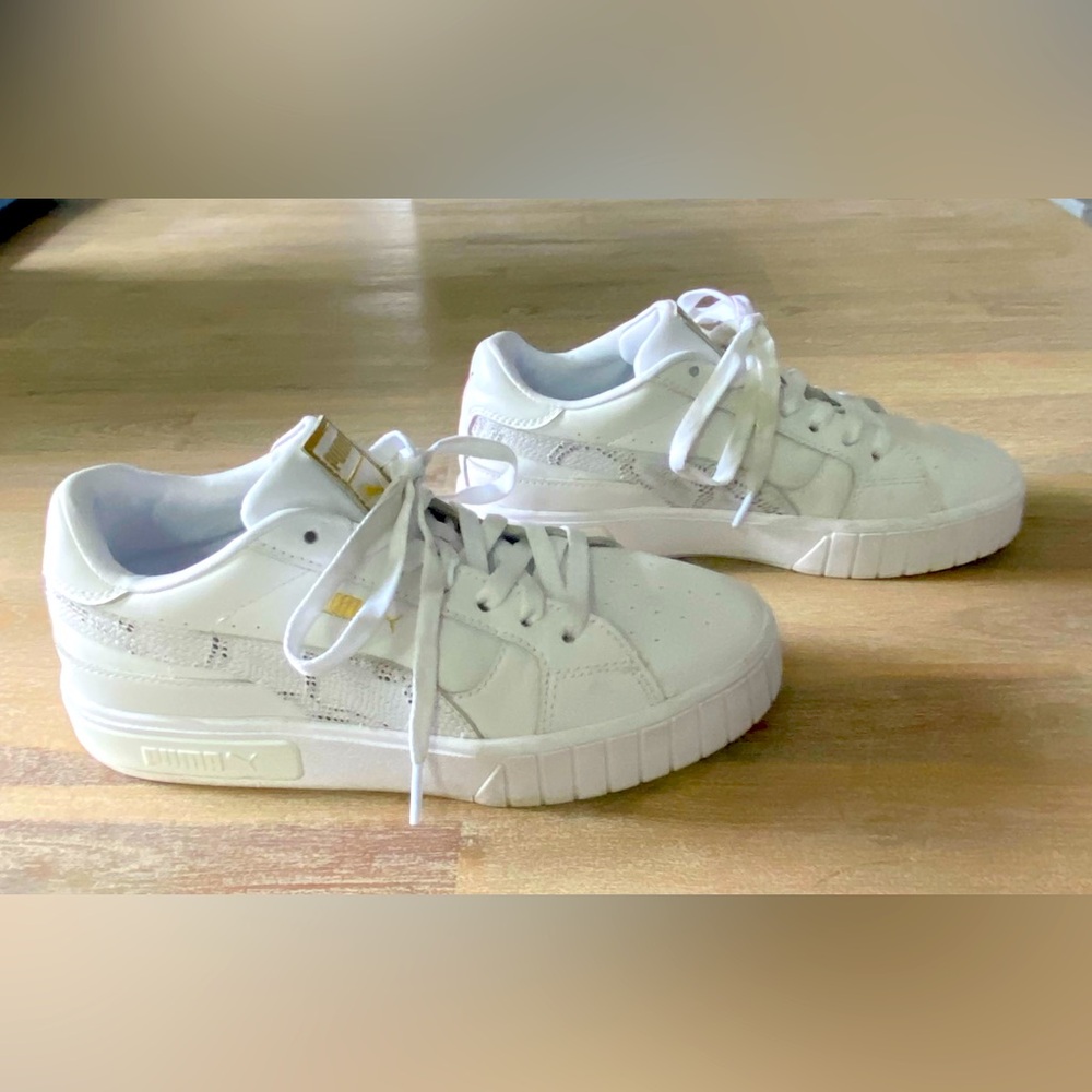 Puma Women’s Cali Star White Leather Sneakers
